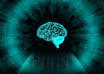 Artificial Intelligence Concept with Virtual Brain