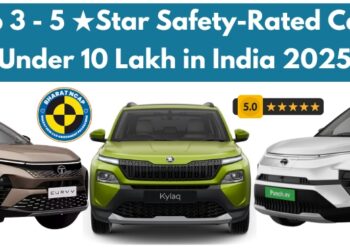 Top 3 5 Star Safety-Rated Cars Under 10 Lakh in India 2025