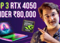 Best Gaming Laptops with RTX 4050 Under ₹80,000 in India (2025)