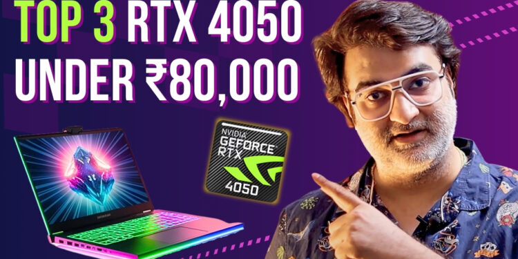 Best Gaming Laptops with RTX 4050 Under ₹80,000 in India (2025)
