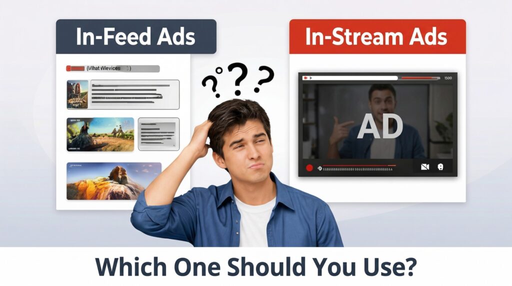 In-stream ads vs In-Feed ads